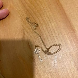 Tiffany rose gold King pendent necklace